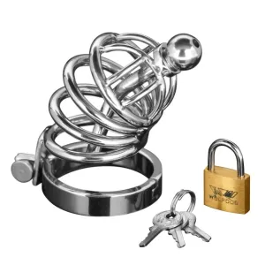 Asylum Ring Locking Chastity Cage