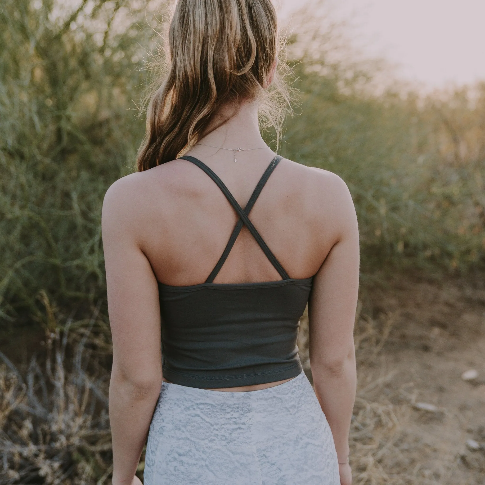 Ava Crop Top - Gray