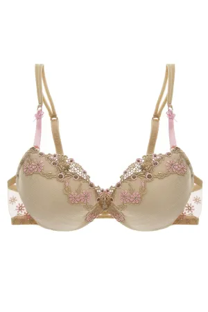 COTTON CLUB SABBIA Floral Silk Bra