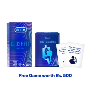 Durex Close Fit Invisible (Pack of 10)   FREE Card Game