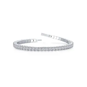 Flexible Tennis Bracelet in Sterling Silver