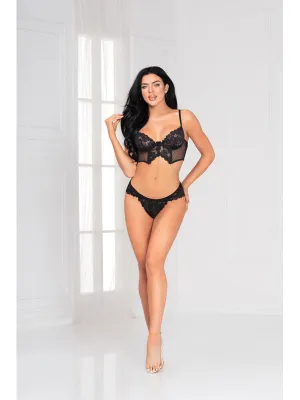 Kiss and Tell Bra Set 11091 Black L