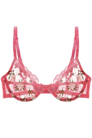 PINK Floral Bra