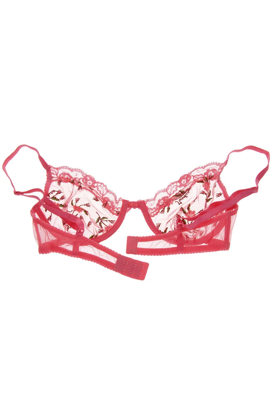 PINK Floral Bra