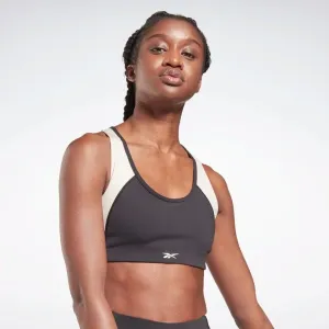 reebok Lux Racer Padded Colorblock Sports Bra